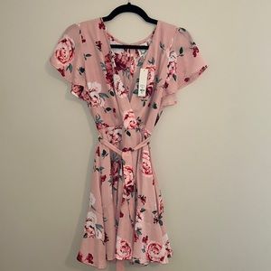 Francesca’s Pink Floral Dress